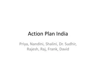 Action Plan India