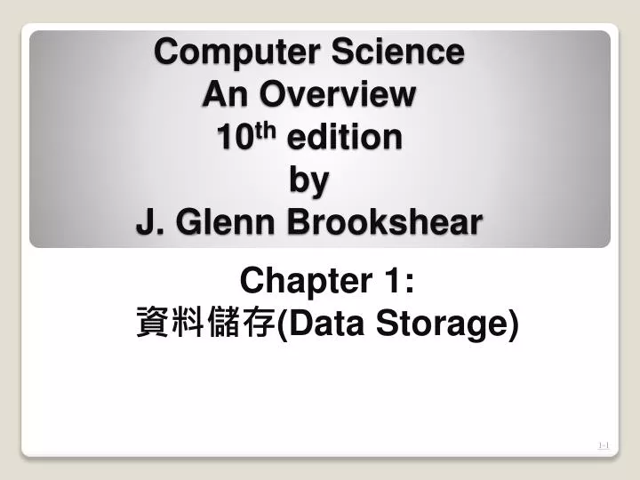 computer science an overview 10 th edition by j glenn brookshear