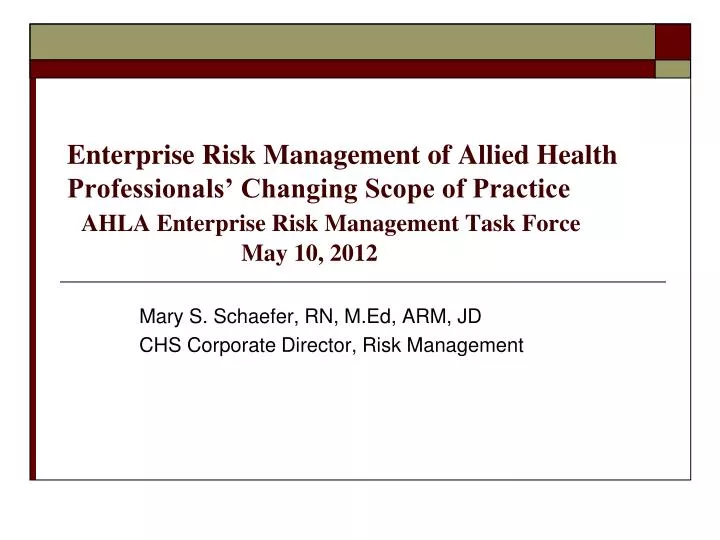 mary s schaefer rn m ed arm jd chs corporate director risk management