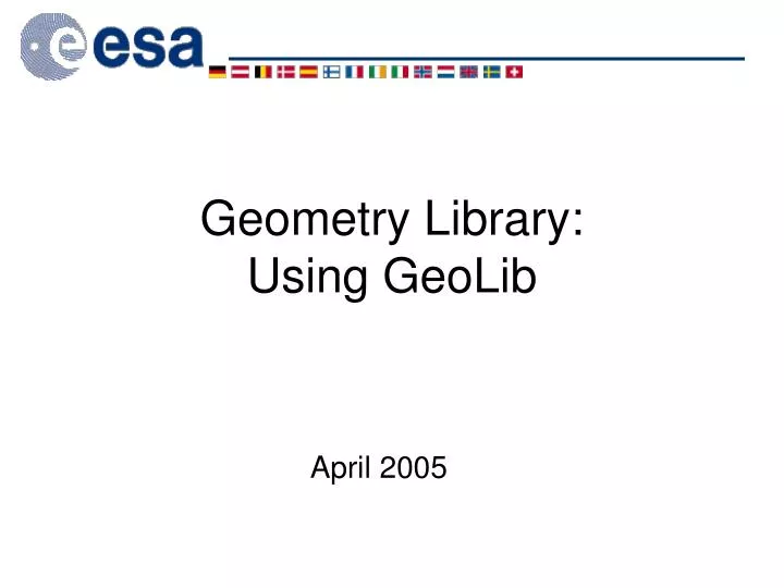 geometry library using geolib