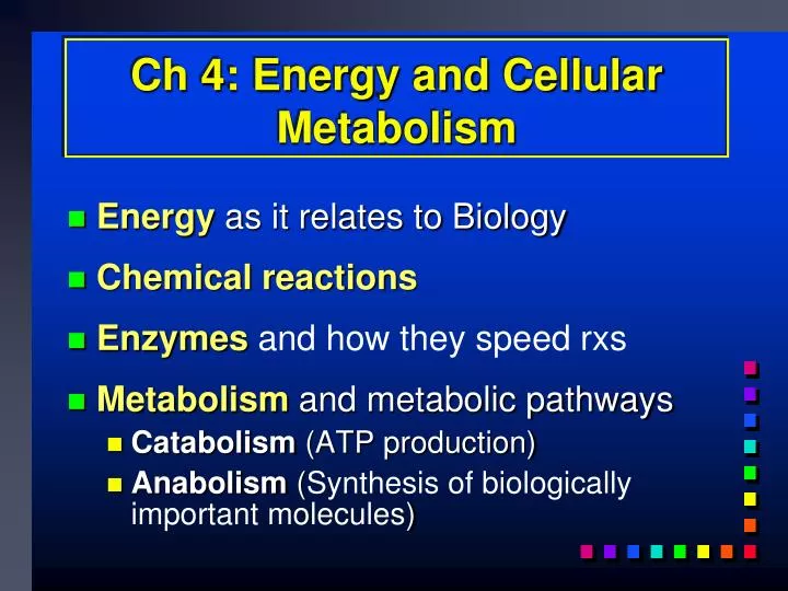 ch 4 energy and cellular metabolism