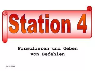 formulieren und geben von befehlen