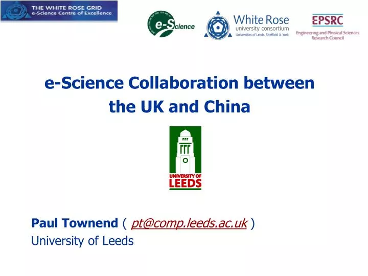 e science collaboration between the uk and china