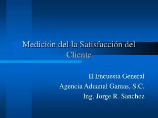 medici n del la satisfacci n del cliente