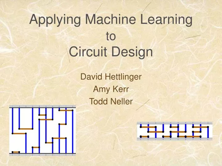 applying machine learning to circuit design