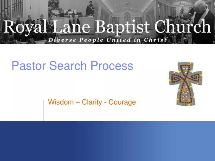 pastor search process