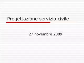 progettazione servizio civile