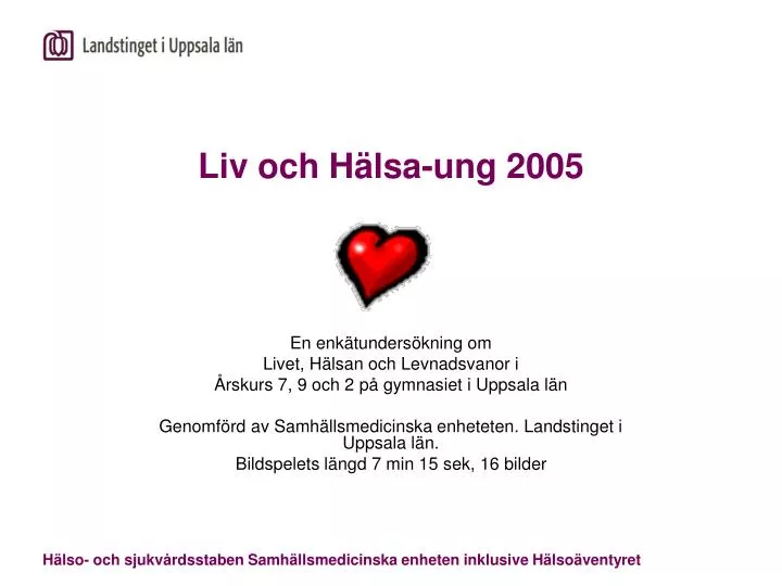 liv och h lsa ung 2005