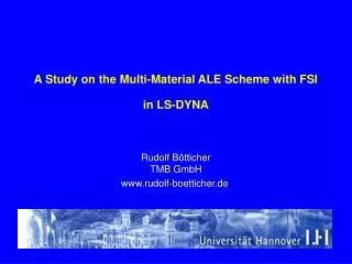 A Study on the Multi-Material ALE Scheme with FSI in LS-DYNA