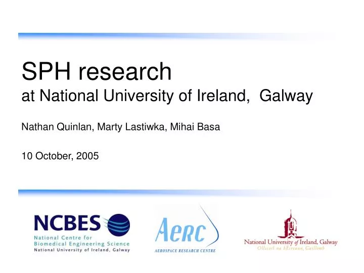 sph research at national university of ireland galway