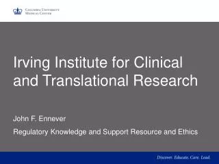 Irving Institute for Clinical and Translational Research