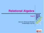 Understanding Relational Algebra: Key Operators and Their Relationships - slide 1