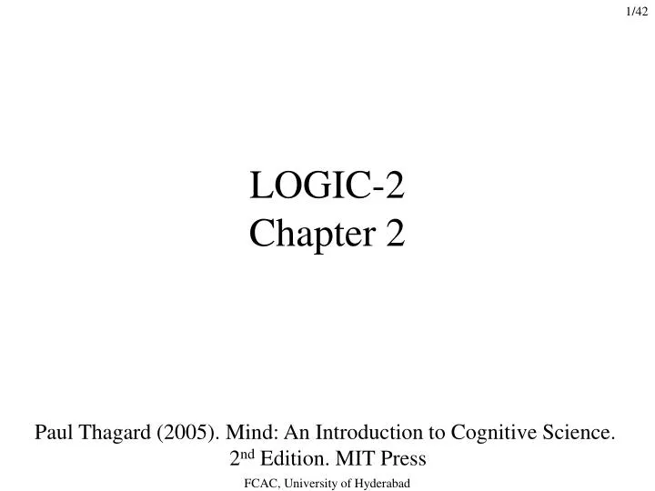 logic 2 chapter 2