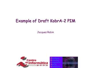 Example of Draft KobrA-2 PIM