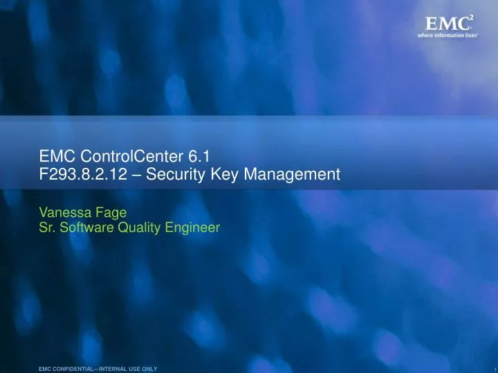 emc controlcenter 6 1 f293 8 2 12 security key management