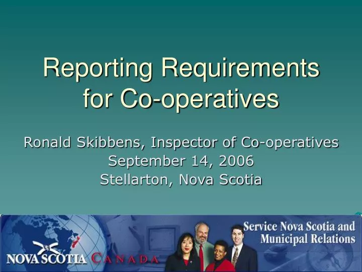 reporting requirements for co operatives