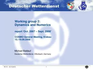 Michael Baldauf Deutscher Wetterdienst, Offenbach, Germany