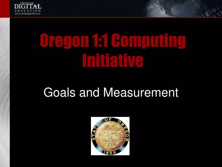 oregon 1 1 computing initiative