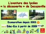 L’aventure des lycées « la découverte » de Decazeville - slide 1