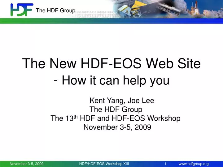 the new hdf eos web site how it can help you