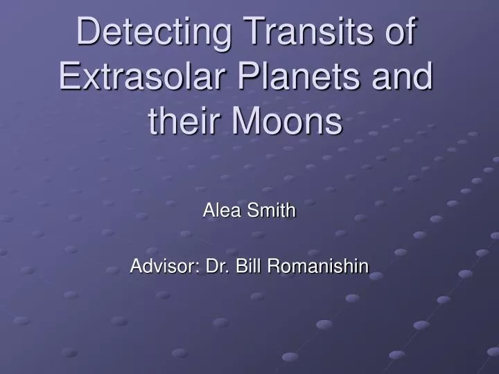 detecting transits of extrasolar planets and their moons