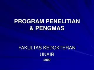 program penelitian pengmas