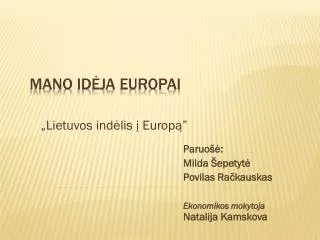 lietuvos ind lis europ