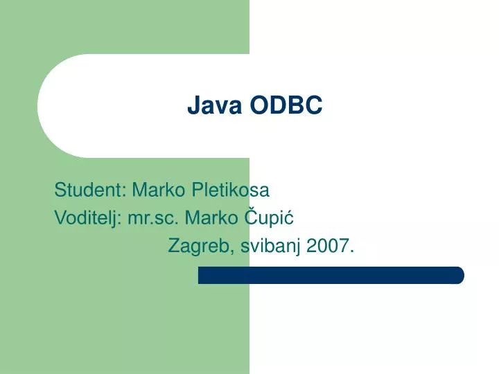 java odbc