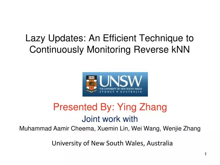 lazy updates an efficient technique to continuously monitoring reverse knn