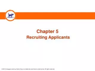 Chapter 5 Recruiting Applicants