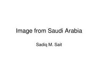 Image from Saudi Arabia