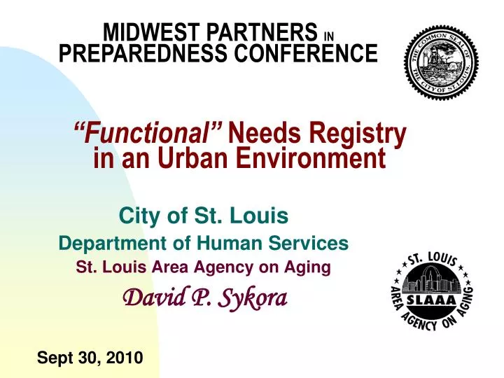 city of st louis department of human services st louis area agency on aging david p sykora