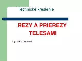 technick kreslenie