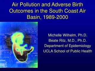 Air Pollution and Adverse Birth Outcomes in the South Coast Air Basin, 1989-2000