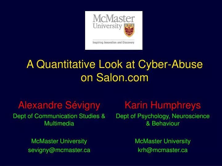 a quantitative look at cyber abuse on salon com