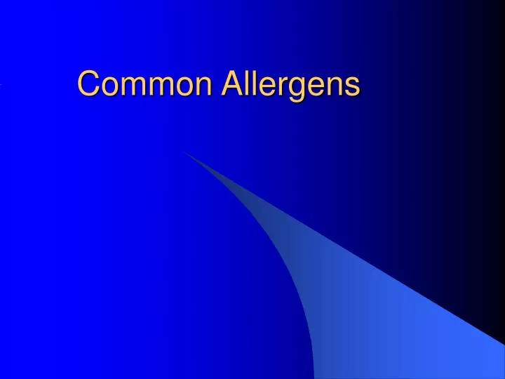 common allergens