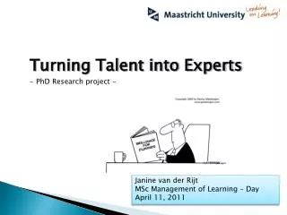 Turning Talent into Experts - PhD Research project -