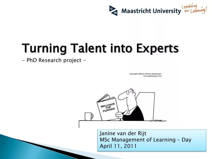 turning talent into experts phd research project