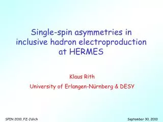 Single-spin asymmetries in inclusive hadron electroproduction at HERMES
