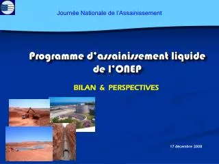 programme d assainissement liquide de l onep