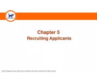 Chapter 5 Recruiting Applicants