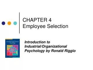 CHAPTER 4 Employee Selection