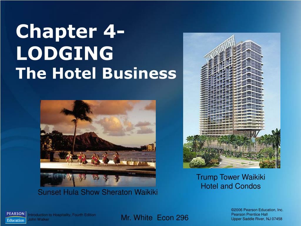 PPT - Chapter 4-LODGING The Hotel Business PowerPoint Presentation ...