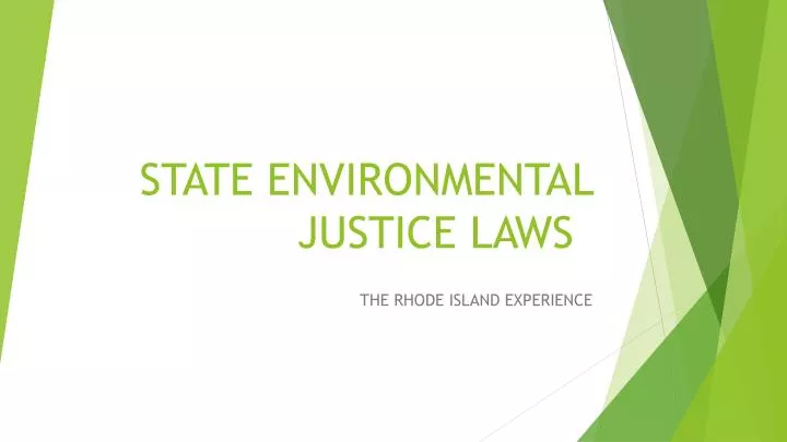 state environmental justice laws