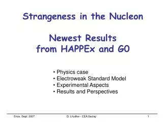 Strangeness in the Nucleon Newest Results from HAPPEx and G0