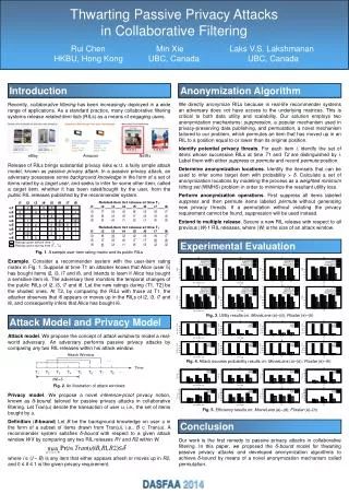 Thwarting Passive Privacy Attacks in Collaborative Filtering