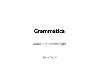 grammatica