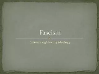 Fascism