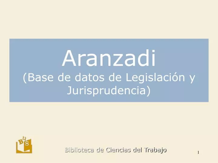 aranzadi base de datos de legislaci n y jurisprudencia