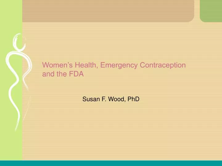 women s health emergency contraception and the fda
